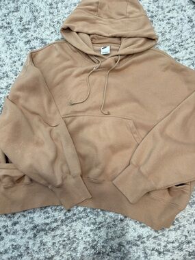 nike Neutral Tan Hoodie with Front Pocket